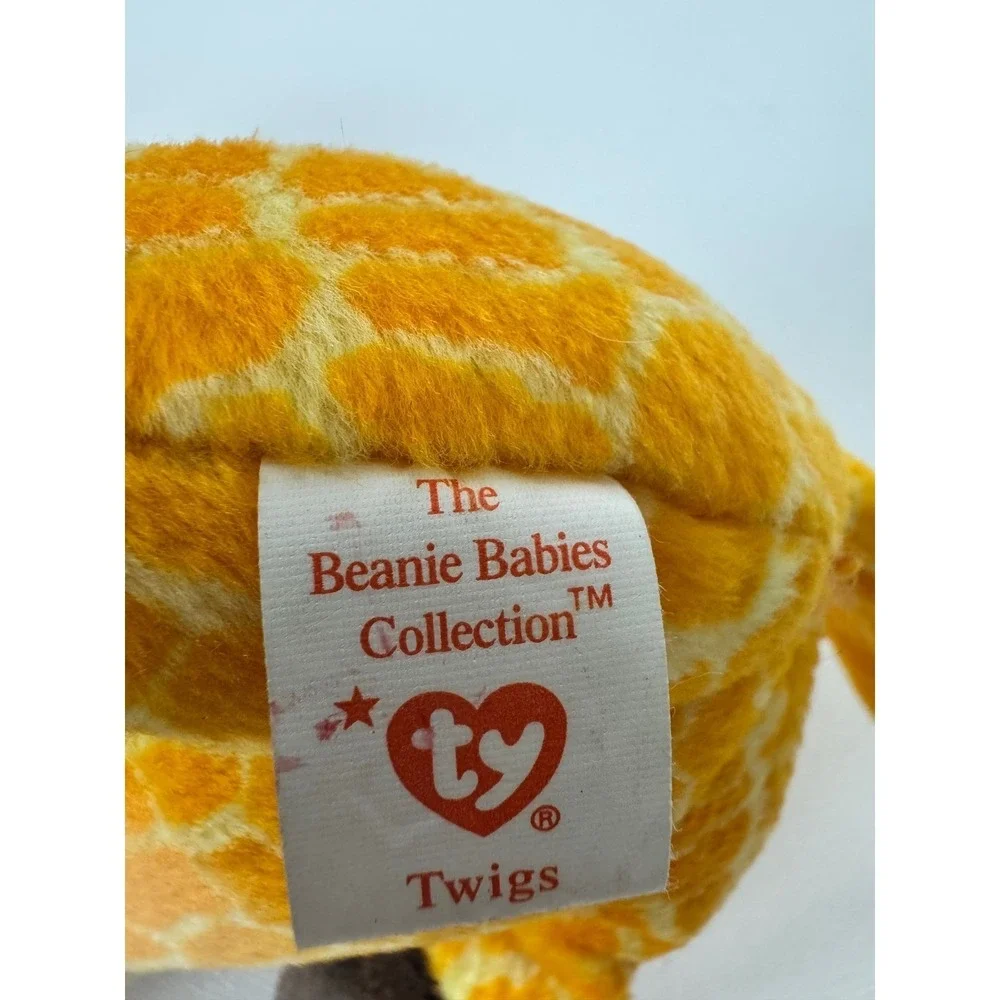 Ty Beanie Baby Twigs the Giraffe‎ 1995 Style 4068 PVC Pellets Original Tags